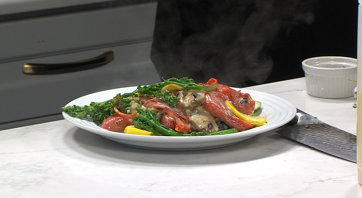 Chef Joe Bellia from Joe's La Roma is making his signature flounder and pasta dish